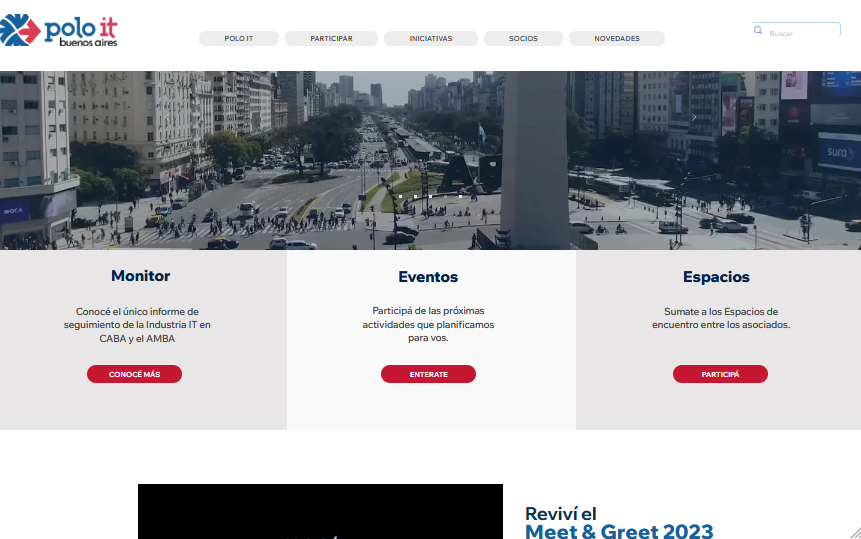imagen principal de la pagina del polo IT